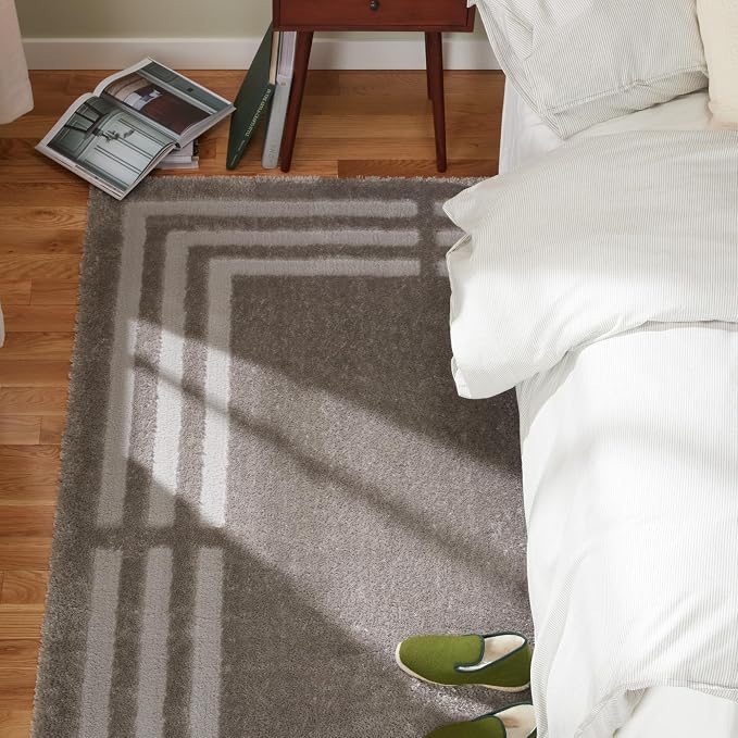 Town & Country Everyday Cloud Shag Plush Border Area Rug - Image 2