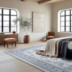 Phantoscope Washable Area Rug 9'x12' Non-Slip, Vintage Neutral Rugs - Image 5