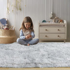 Soft Fluffy Area Rug for Bedroom, Fuzzy Shaggy Oval Throw Rugs for Bedside - Image 3
