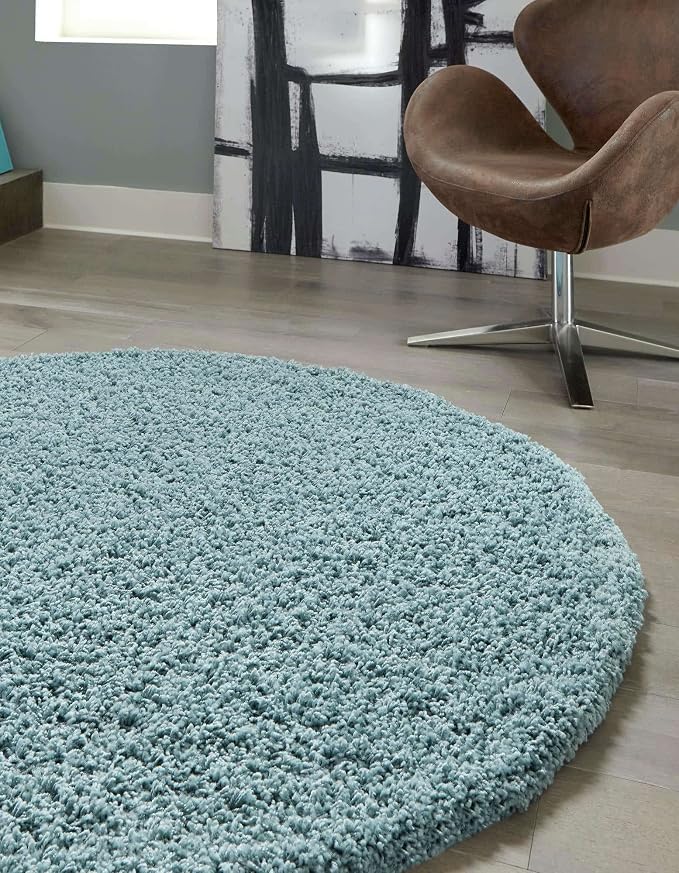 Unique Loom Solid Shag Collection Area Rug - Image 4