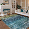 Kokia Abstract Area Rugs 8x10 Bedroom Soft Living Room Rugs Washable Distressed by Kokia