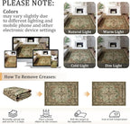 4x6 Machine Washable Area Rug for Living Room, Kids and Pets Friendly for - Image 9