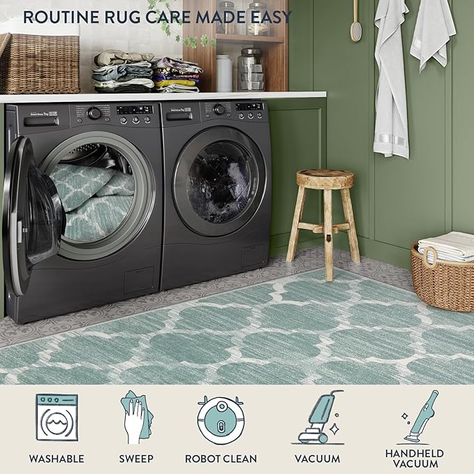 Lahome Moroccan Kitchen Rugs Non Slip Washable - Image 6