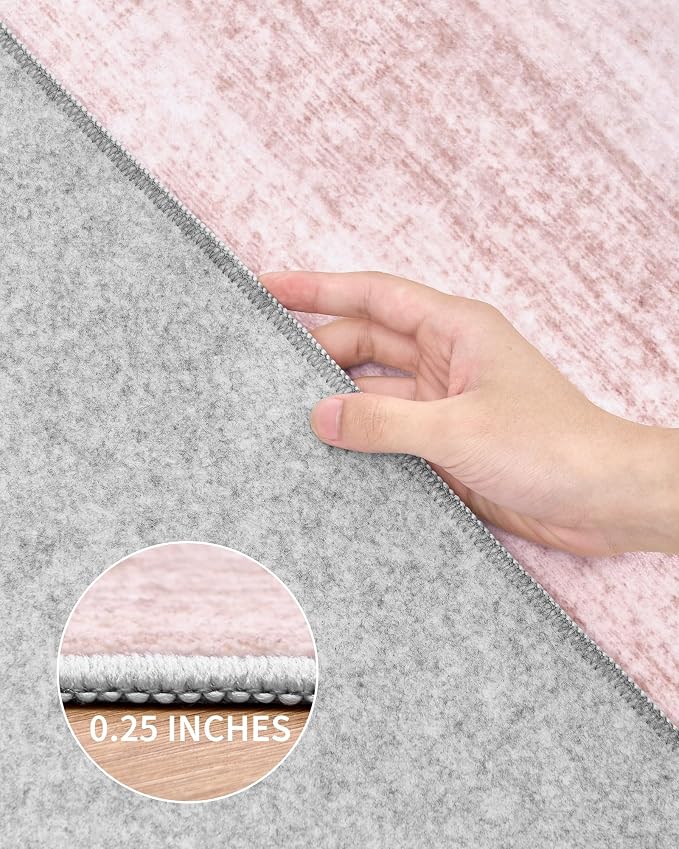 Art&Tuft Washable Rugs 6x9, Low Pile Area Rugs - Image 7
