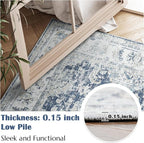 jinchan Fiora Floral 2x3 Rug for Entryway - Image 3
