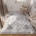 Rugcomf Vintage Medallion 3'x5' Washable Rug - Image 5