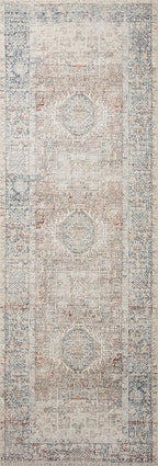 Loloi Chris Loves Julia Jules Collection JUL-07 Natural/Ocean 2'-6'' x 12'-0'' - Image 8