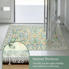 Morebes Washable Kitchen Runner Rug 2x6, Vintage Flower Soft Ultra-Thin Indoor - Image 7