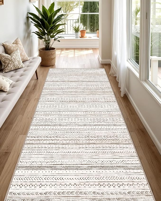 LUMI Washable Runner Rug, Low Profile Thin Long Carpeet - Image 9