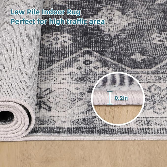 Dripex Tribal Washable Runner Rug-2x5 Non-Slip Non-Shedding Runners - Image 4