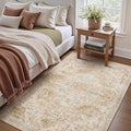 tchdio 3x5 Bedroom Area Rug, Non Slip Washable Entryway Rug Indoor, Soft Low by Tchdio