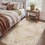tchdio 3x5 Bedroom Area Rug, Non Slip Washable Entryway Rug Indoor, Soft Low by Tchdio