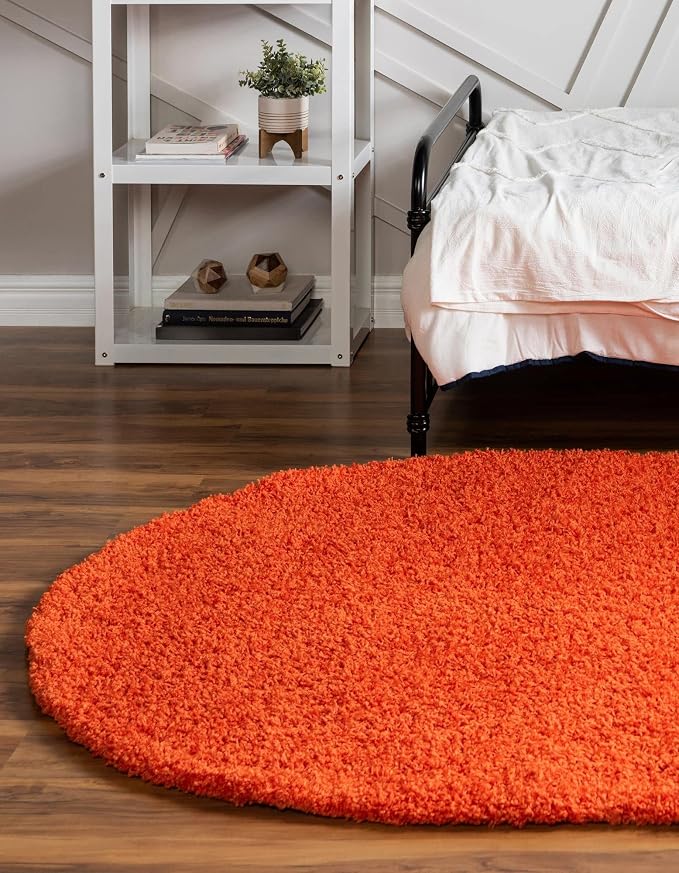 Unique Loom Solid Shag Collection Area Rug - Image 3