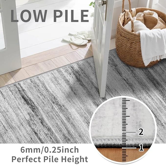 3x8 Washable Runner Rug for Family: Easy-to-Clean Runners for Hallway Entryway - Image 2