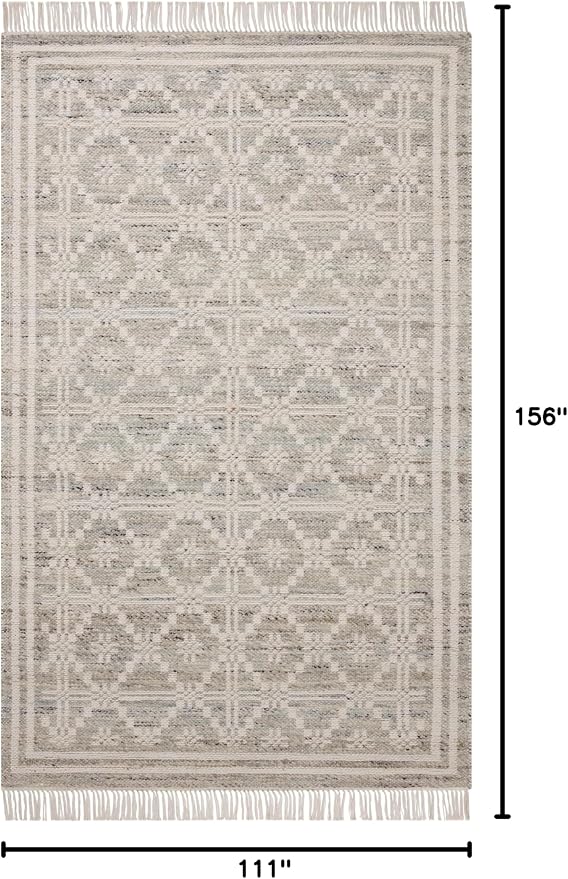 Loloi Angela Rose Rivers Collection RIV-02 Lagoon/Ivory 9'-3" x 13' Reversible - Image 2