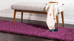 Unique Loom Solid Shag Collection Area Rug - Image 2