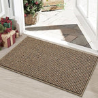 BEQHAUSE Dirt Trapper Door Mat 20" x 32", Non-Slip Washable Doormats Entrance by BEQHAUSE