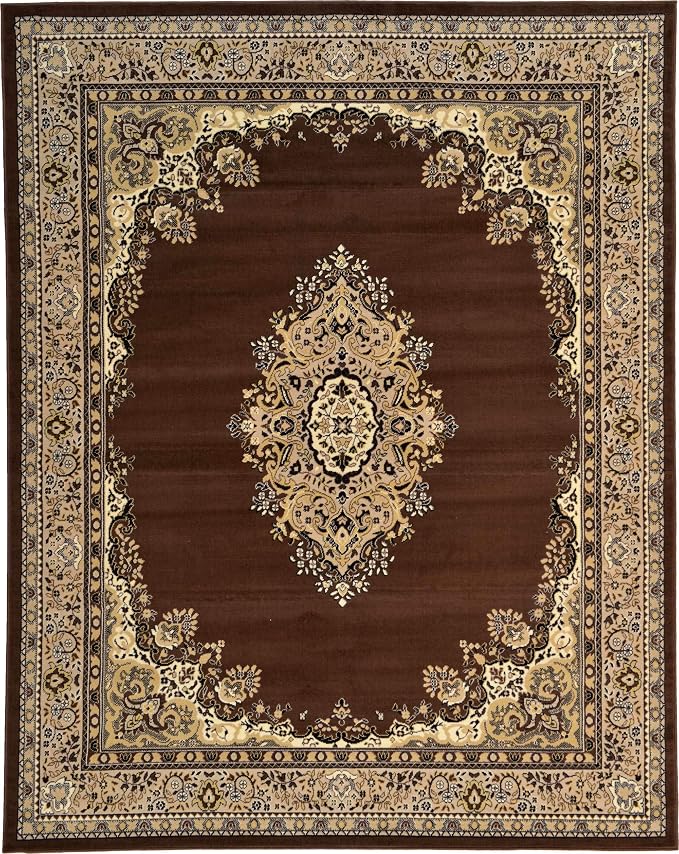 Unique Loom Reza Collection Traditional Persian Style Area Rug, 8 x 10 ft - Image 10