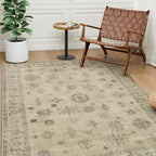GENIMO 5x7 Area Rugs for Living Room, Machine Washable Non Slip Vintage Retro by GENIMO