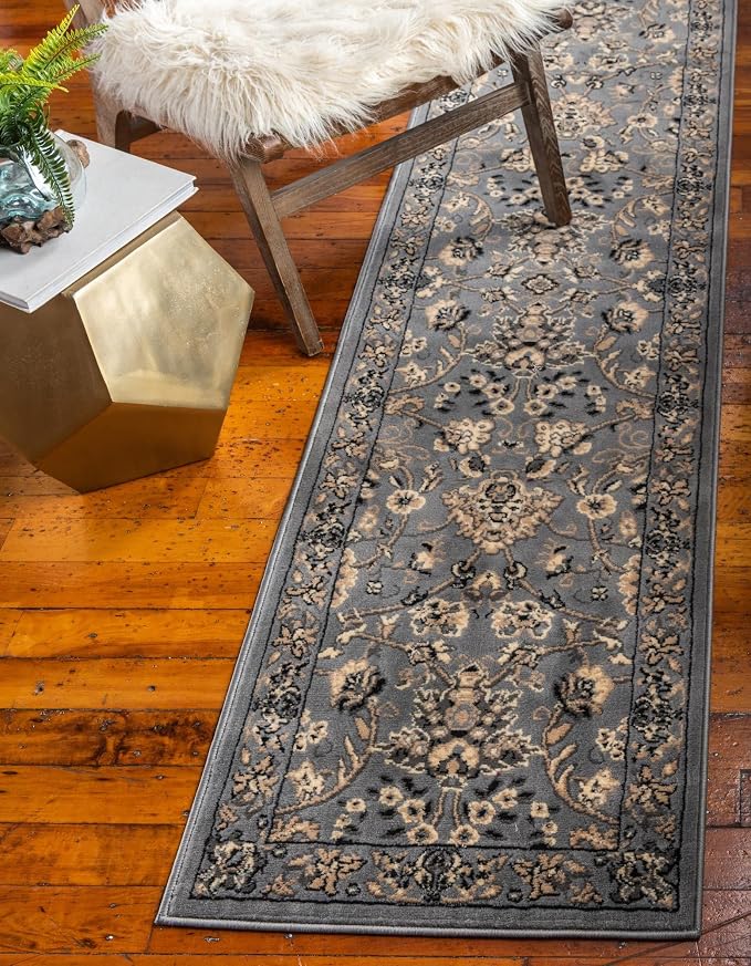 Rugs.com Yasmin Collection Rug – 10 Ft Runner Gray Medium Rug Perfect - Image 2