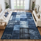Tepook Modern Area Rug for Living Room, 8x10 Geometric Large Rugs for Bedroom by Tepook