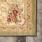 Rugs.com Chateau Collection Rug – 6 Ft Square Green Medium Rug Perfect - Image 7