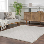 Hauteloom Tilos Moroccan Farmhouse Small Shag Area Rug Door Mat - Image 8