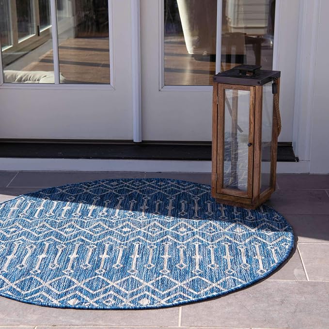 Unique Loom Outdoor Trellis Collection Area Rug - Image 3