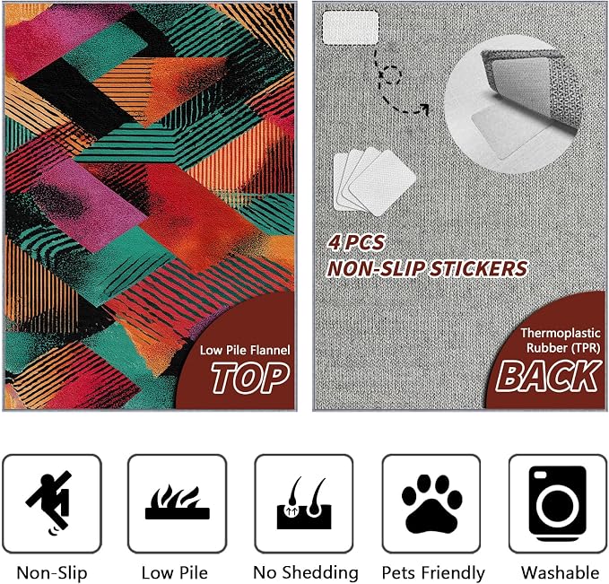 Patchwork Rugs for Bedroom - Image 3