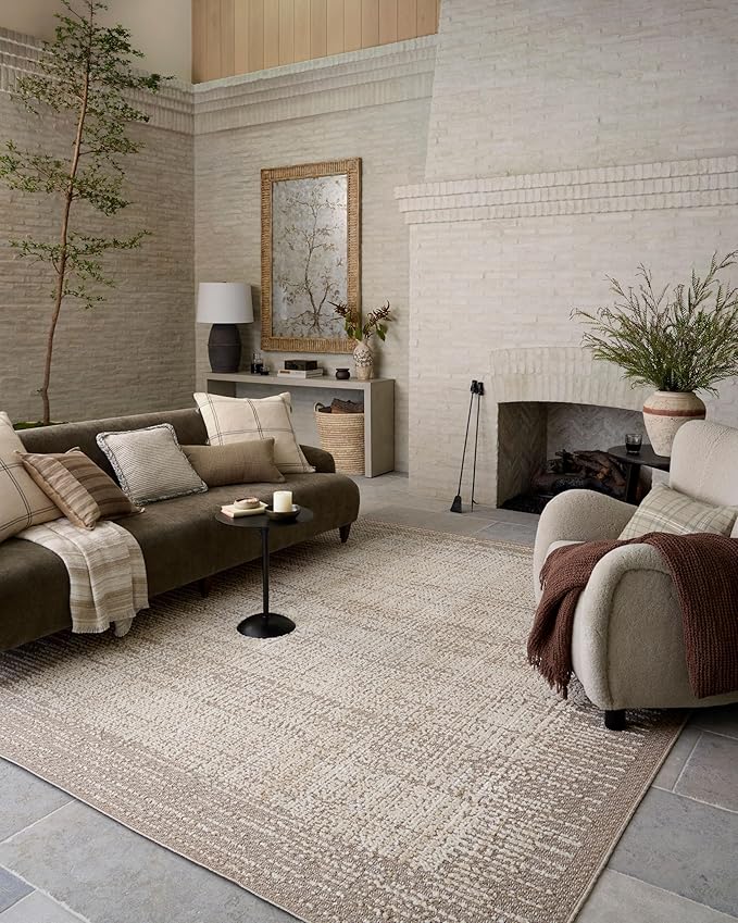 Loloi Amber Lewis Bexley Collection BEX-06 Natural/Taupe 4'-0" x 6'-0" Accent by Loloi