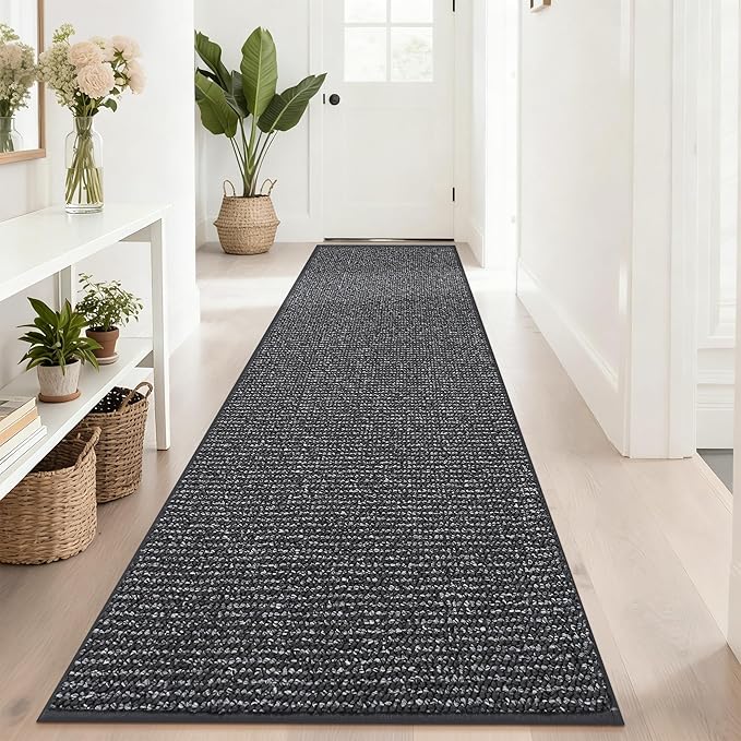 BEQHAUSE Hallway Runner Rugs 2.6x10, Hallway Rug Non-Slip Washable, Runner Rug by BEQHAUSE