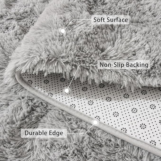Beglad Shag Rugs for Living Room, Indoor Carpet Suitable for Boys Teens Room - Image 5