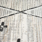 Abani Viva Cream & Grey Area Rug 5' x 8' - Image 8