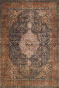 Loloi Loren Collection LQ-02 Plum/Multi 2'-6" x 7'-6" Runner Rug by Loloi