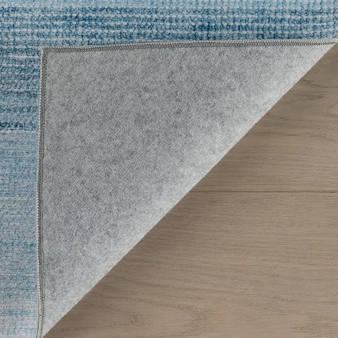 Dash & Albert Pandora Blue Machine Washable Rug, 3 X 5 Feet - Image 6