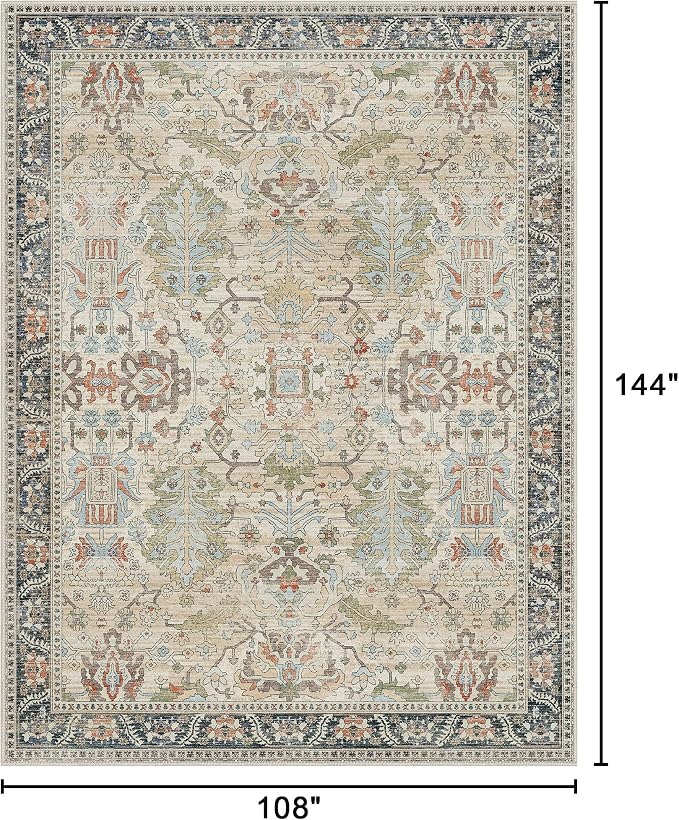 Bavni Area Rugs 9x12 Living Room Clearance Washable Large Carpet - Image 2