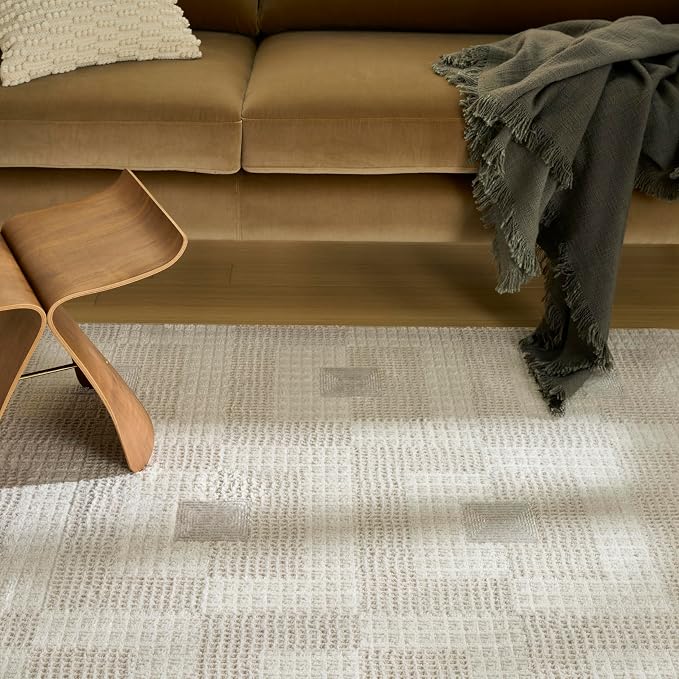 Nourison Nordic Ivory Beige 8' x 10' Scandinavian Area Rug - Image 5