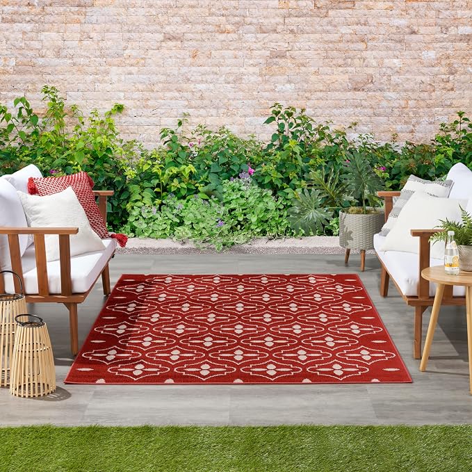 Nourison Home Nourison Essentials Brick Ivory 4' x 6' Area Rug - Image 4