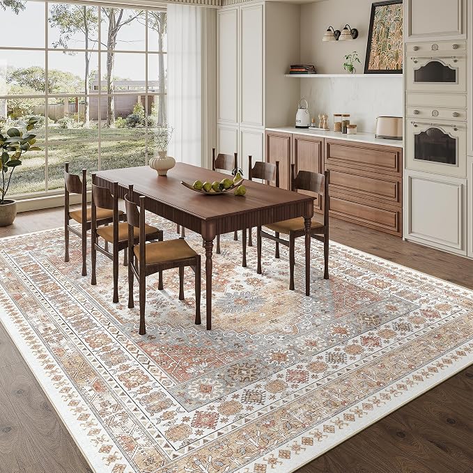 zesthome 9x12 Area Rugs, Stain Resistant Washable Rug, Ultra-Thin Rugs - Image 3