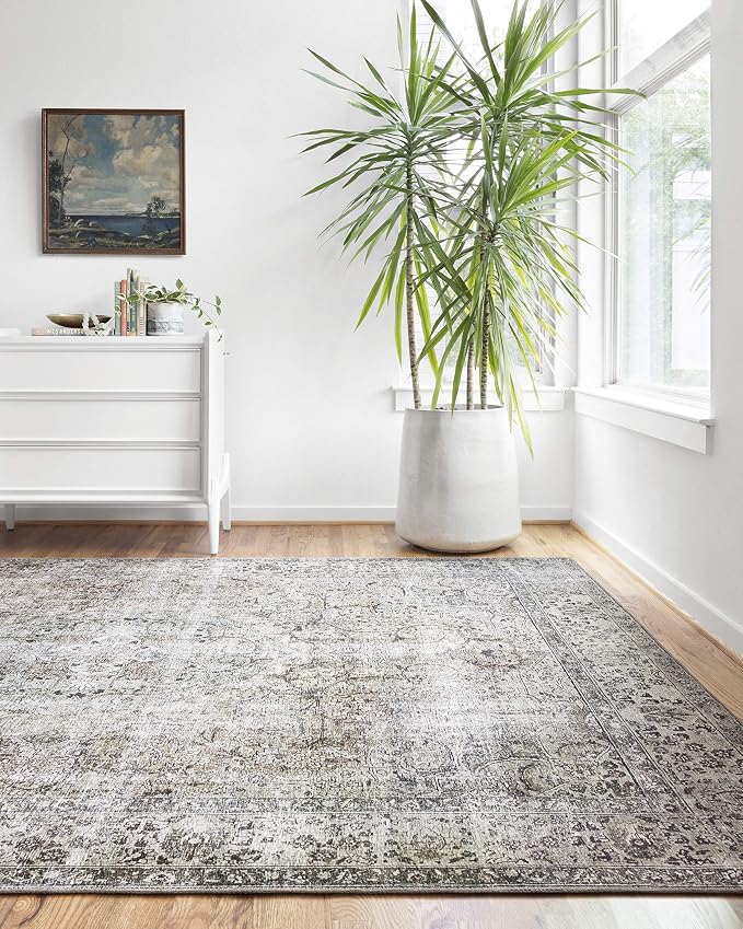 Loloi Layla Collection LAY-06 Taupe/Stone 2'-6" x 9'-6" .13" Thick Runner Rug - Image 11