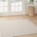 Nourison Home Courtyard Ivory Silver 4' x Square Area Rug by NourisonHome