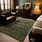 4x6 Area Rug for Bedroom Machine Washable, Non Slip Vintage Floral Kitchen Rugs - Image 3