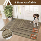 COSY HOMEER Non-Slip Door Mat 24"x36", Entryway Rugs Low Profile Absorbent Dirt - Image 5