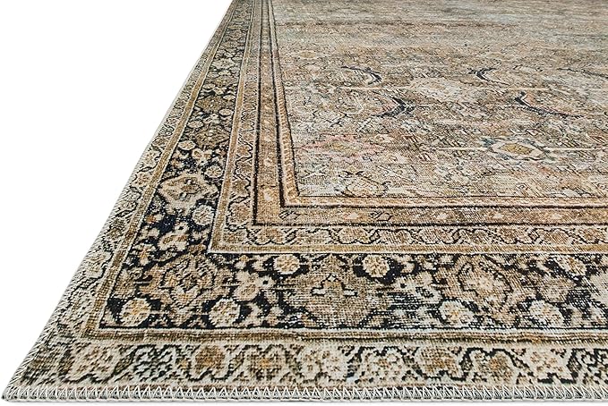 Loloi Layla Collection LAY-03 Olive/Charcoal 2'-6" x 9'-6" .13" Thick Runner Rug - Image 7