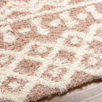 Livabliss Hapsburg Moroccan Shag Area Rug, Dusty Pink - Image 6