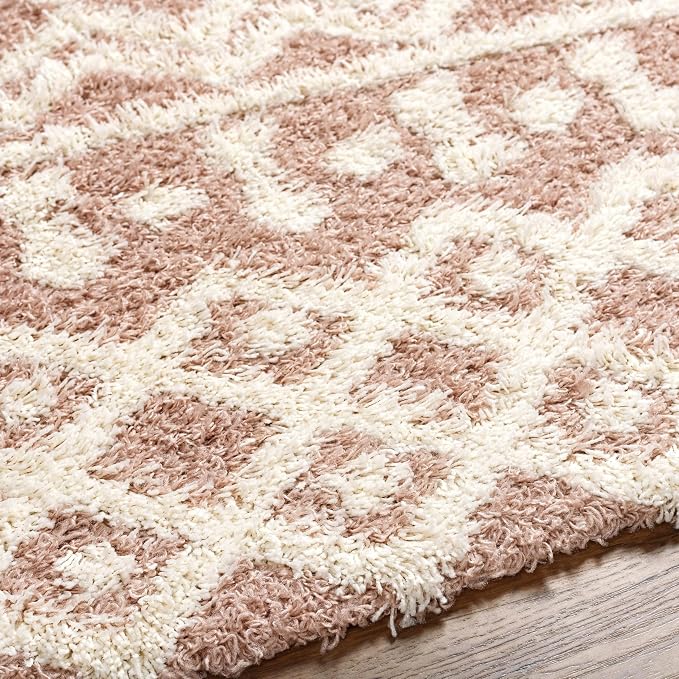 Livabliss Hapsburg Moroccan Shag Area Rug, Dusty Pink - Image 6