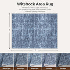 WITSHOCK 5x7 Area Rugs for Living Room: Machine Washable Non Slip Modern - Image 2
