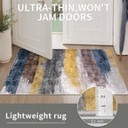 Ciicool Modern Abstract Yellow Gray Rug - Image 5