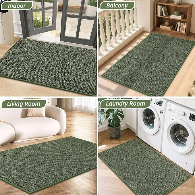 BEQHAUSE 2x3 Entryway Rug Indoor Door Mat Non-Slip Washable, Hallway Rugs - Image 7