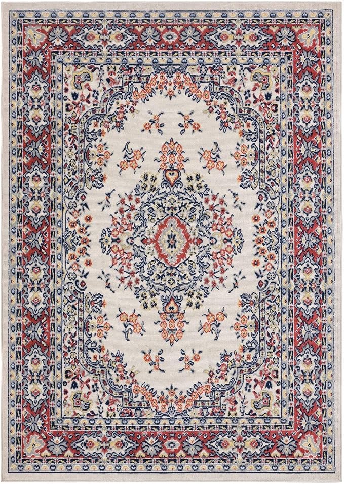 Home Dynamix Premium Sakarya Traditional Medallion Border Area Rug - Image 3
